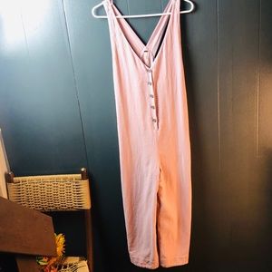Free People Linen Jumpsuit SZ M